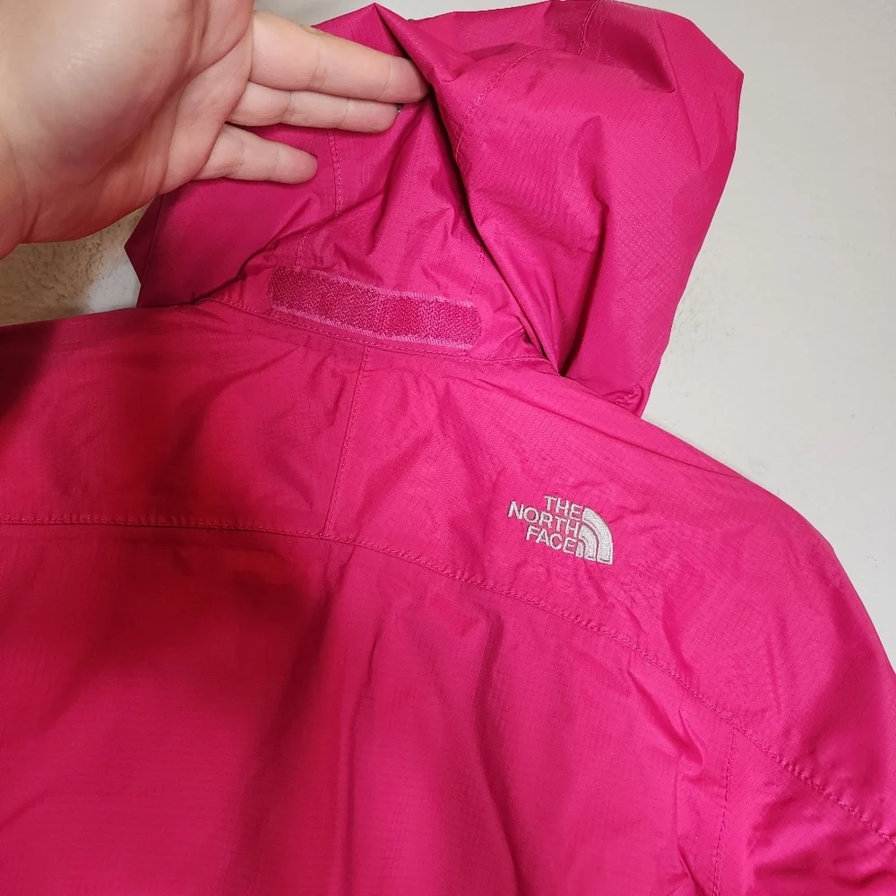 The North Face Hyvent Pink Windbreaker Lightweight Jacket Kid Size 10/12 M Nylon